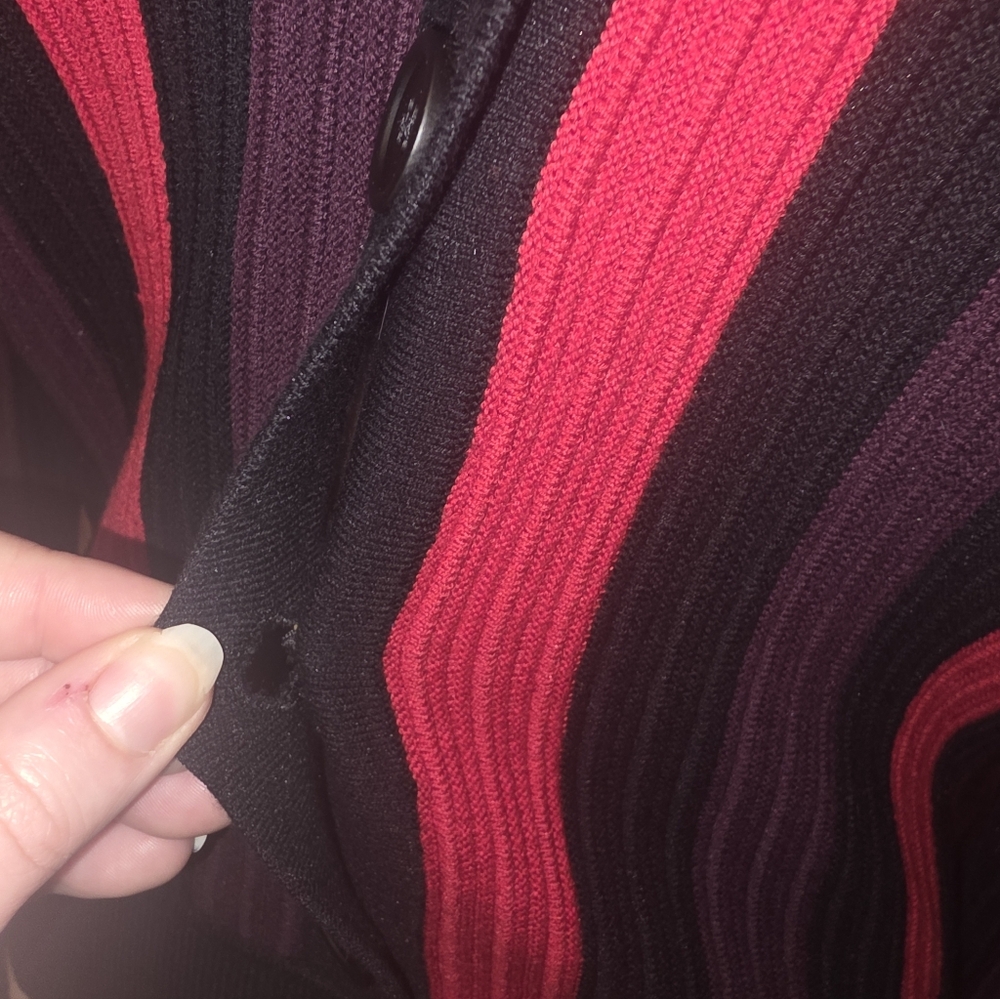 CAbi Royal Pullover Size M Multi Stripe - Picture 9 of 9